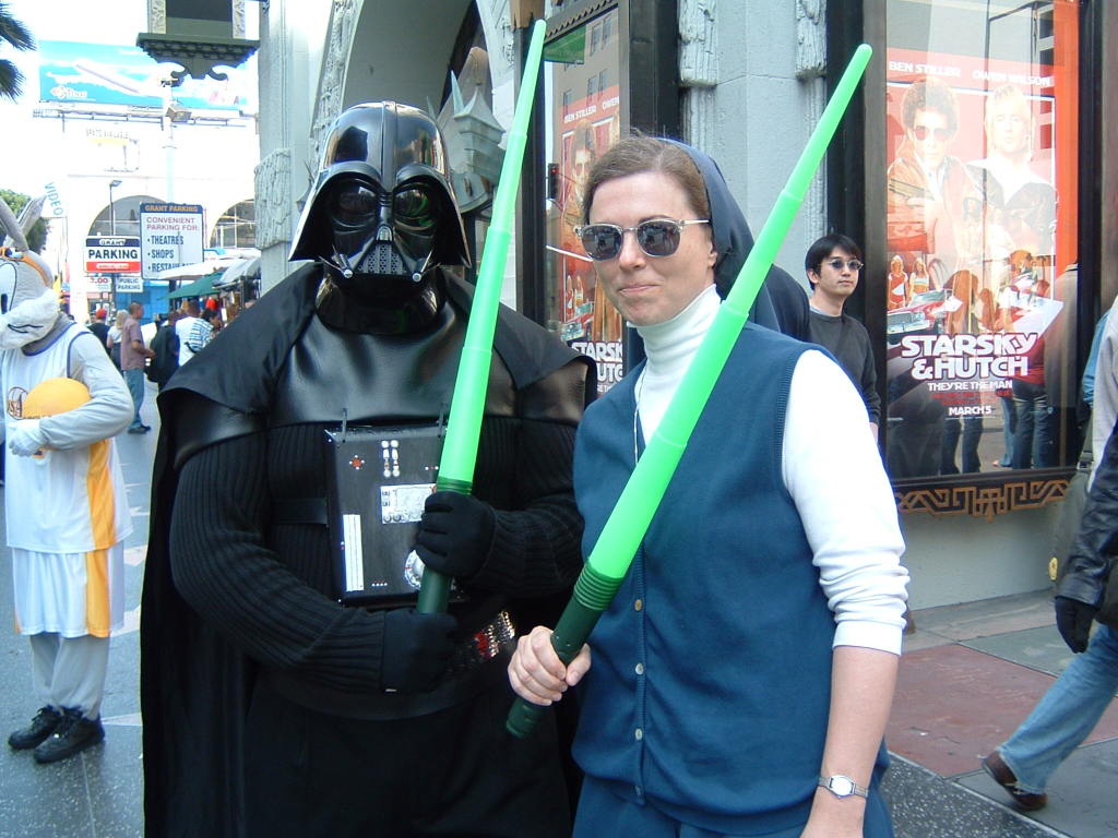 WITH DARTH IN HOLLYWOOD, WALK OF THE STARS