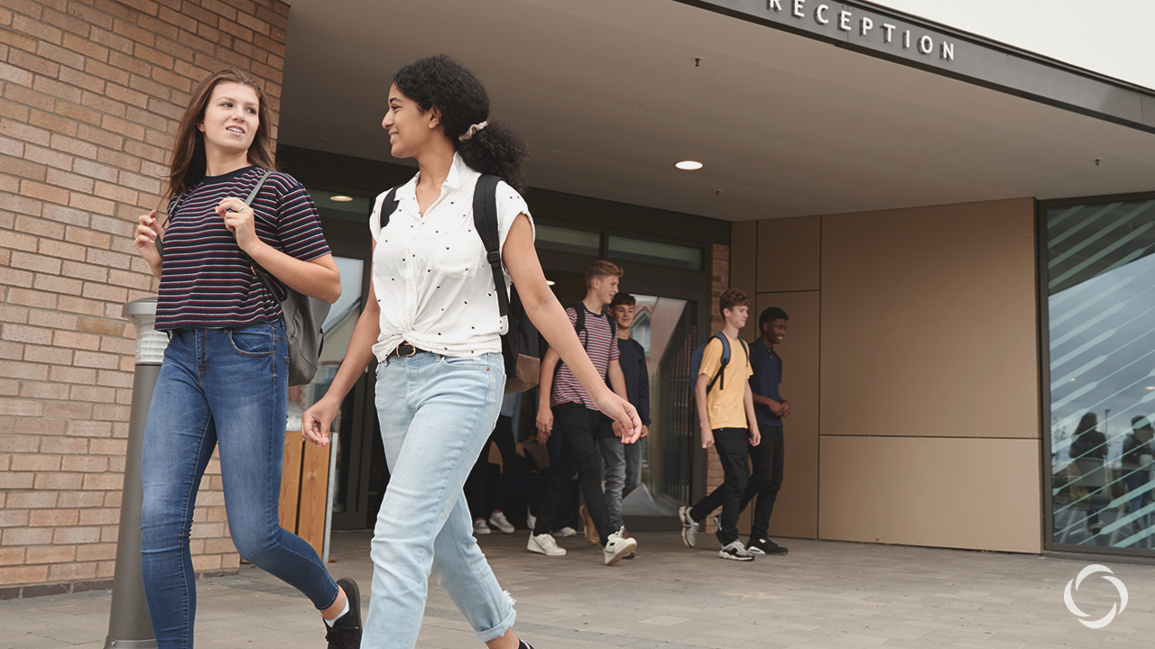 teens walking