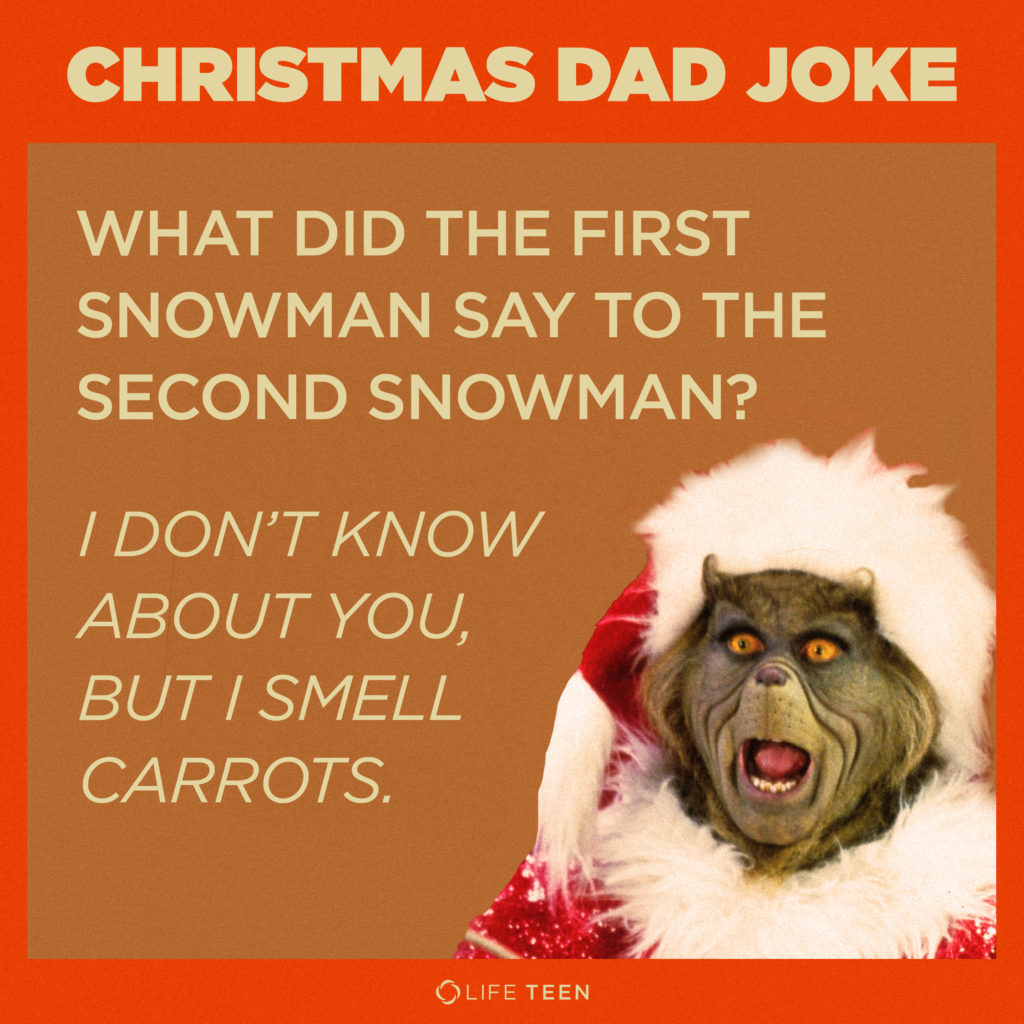 What did the first snowman say to the second snowman? I Don't know about you, but I smell carrots.